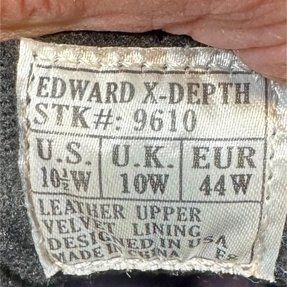 Dr Comfort Edward X Depth 10.5 W Black Leather 9610 Diabetic Velvet Lining - Picture 7 of 7